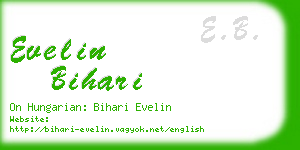 evelin bihari business card